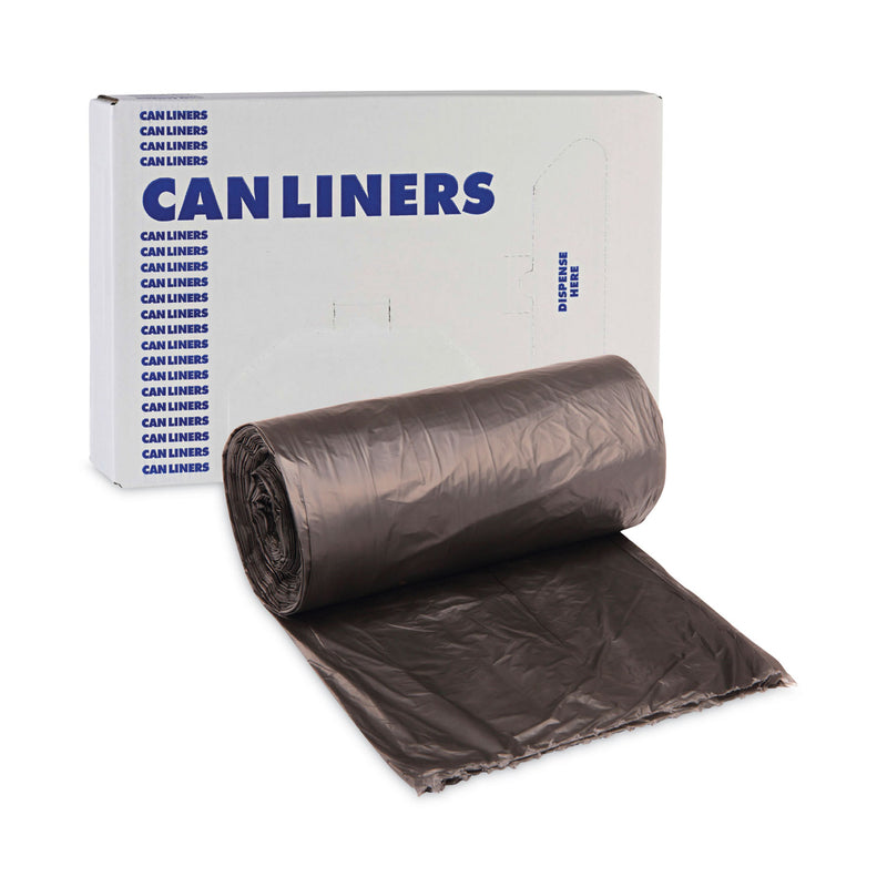 Boardwalk High-Density Can Liners, 60 gal, 14 microns, 38" x 58", Black, 200/Carton