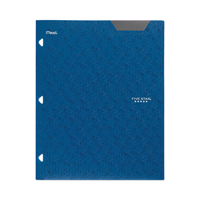 Five Star Two-Pocket Stay-Put Plastic Folder, 11 x 8.5, Assorted, 4/Pack