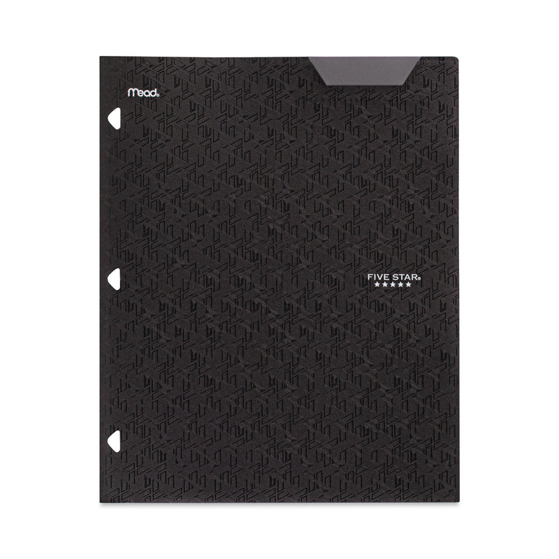 Five Star Two-Pocket Stay-Put Plastic Folder, 11 x 8.5, Assorted, 4/Pack