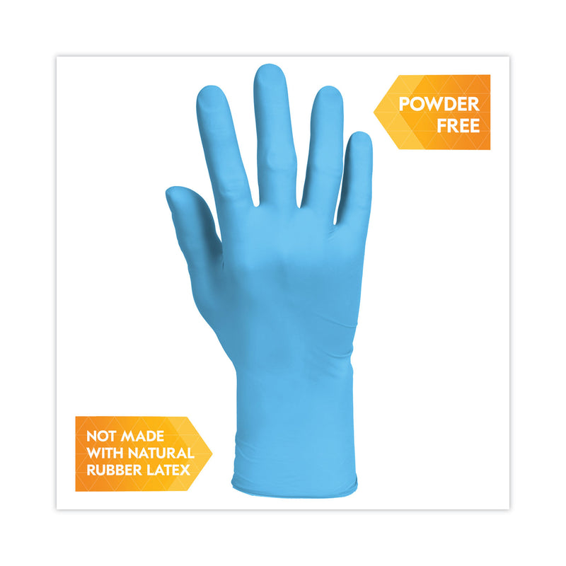 KleenGuard G10 Comfort Plus Blue Nitrile Gloves, Light Blue, X-Large, 1,000/Carton