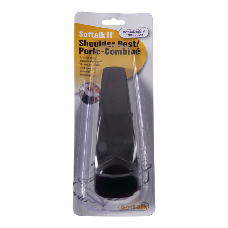 Softalk II Telephone Shoulder Rest, 2 x 6.75 x 2.5, Charcoal