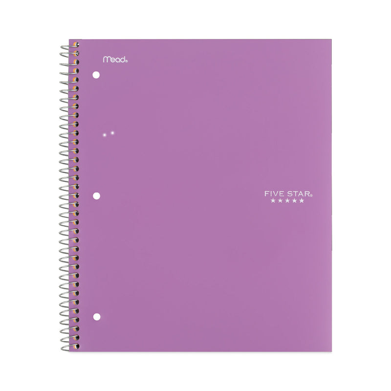 Five Star Wirebound Notebook, 1 Subject, Wide/Legal Rule, Randomly Assorted Covers, 10.5 x 8, 100 Sheets, 6/Pack