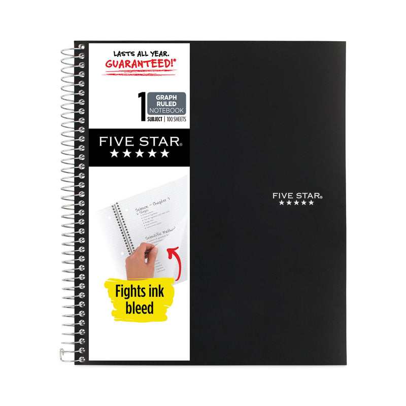 Five Star Wirebound Notebook, 1 Subject, Quadrille Rule, Randomly Assorted Covers, 11 x 8.5, 100 Sheets