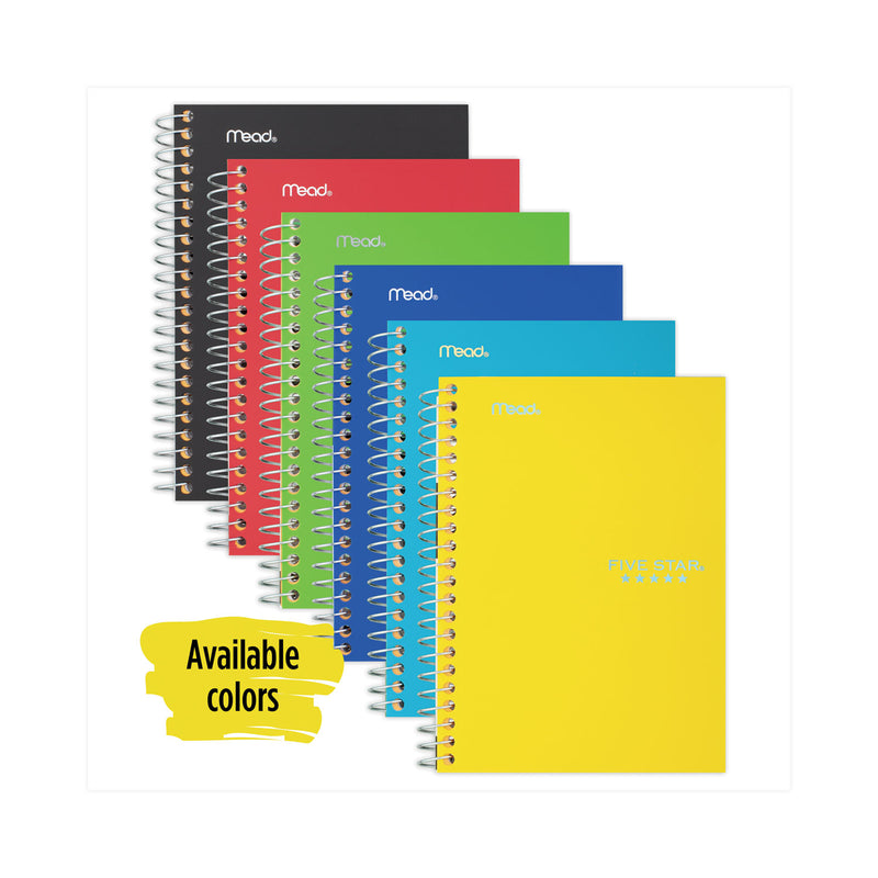 Five Star Wirebound Notebook, 1 Subject, Medium/College Rule, Randomly Assorted Covers, 7 x 4.38, 100 Sheets