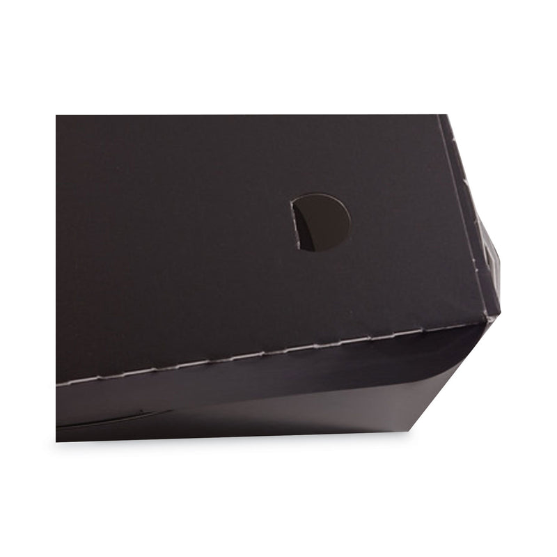 Pactiv Evergreen EarthChoice OneBox Paper Box, 37 oz, 4.5 x 4.5 x 2.5, Black, 312/Carton