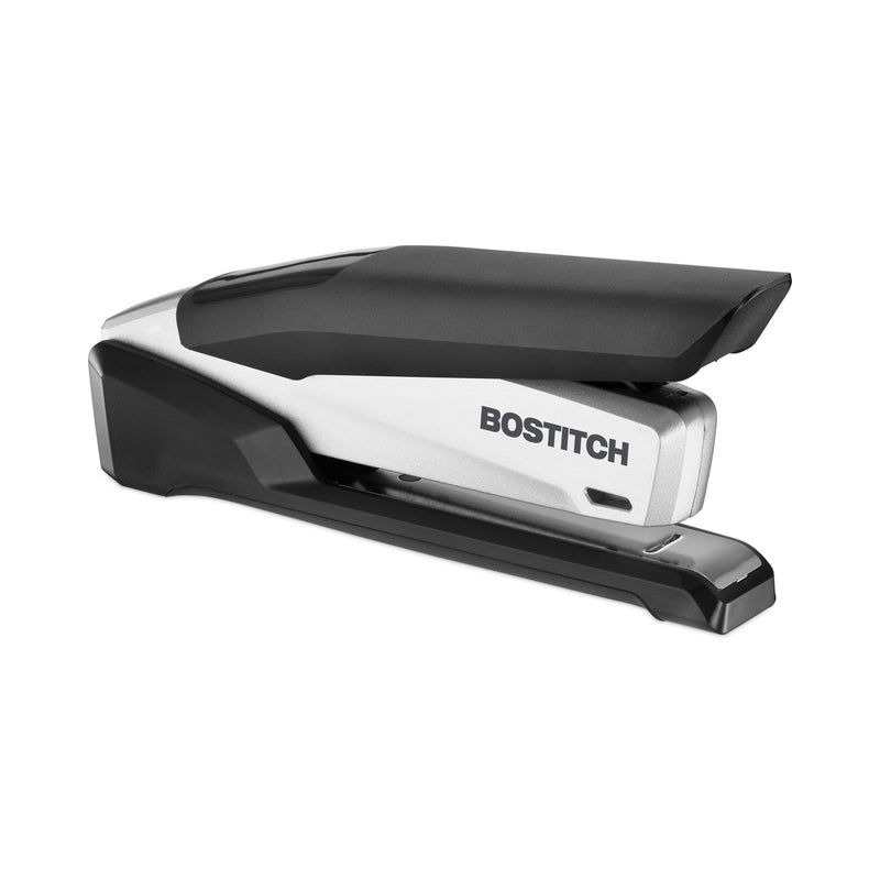 Bostitch InPower Spring-Powered Premium Desktop Stapler, 28-Sheet Capacity, Black/Silver