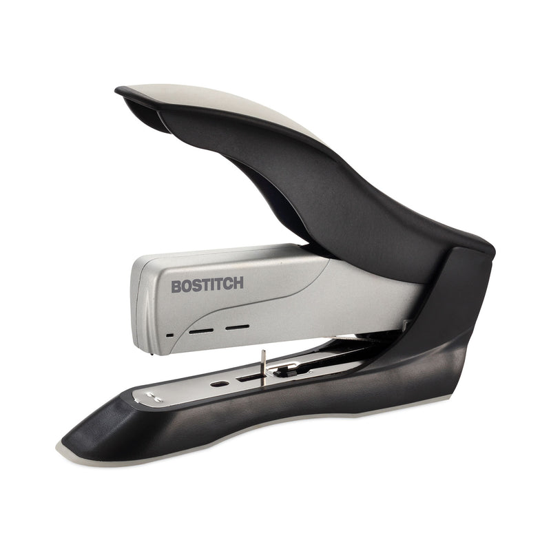 Bostitch Spring-Powered Premium Heavy-Duty Stapler, 100-Sheet Capacity, Black/Silver