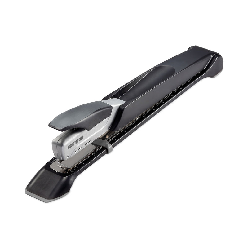 Bostitch Long Reach Stapler, 25-Sheet Capacity, 12" Throat, Black/Silver