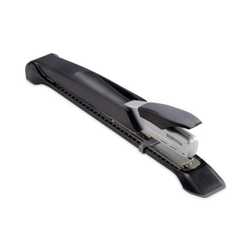 Bostitch Long Reach Stapler, 25-Sheet Capacity, 12" Throat, Black/Silver