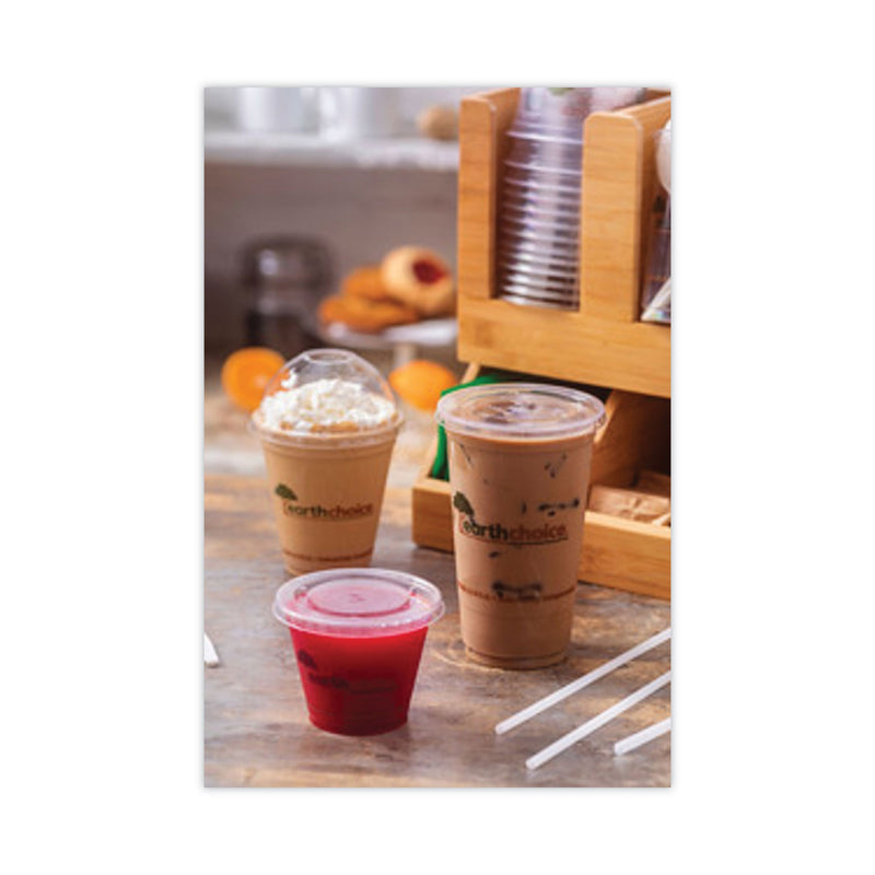 Pactiv Evergreen EarthChoice Compostable Cold Cup, 20 oz, Clear/Printed, 600/Carton