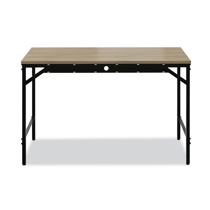 Safco Simple Work Desk, 45.5" x 23.5" x 29.5", Walnut