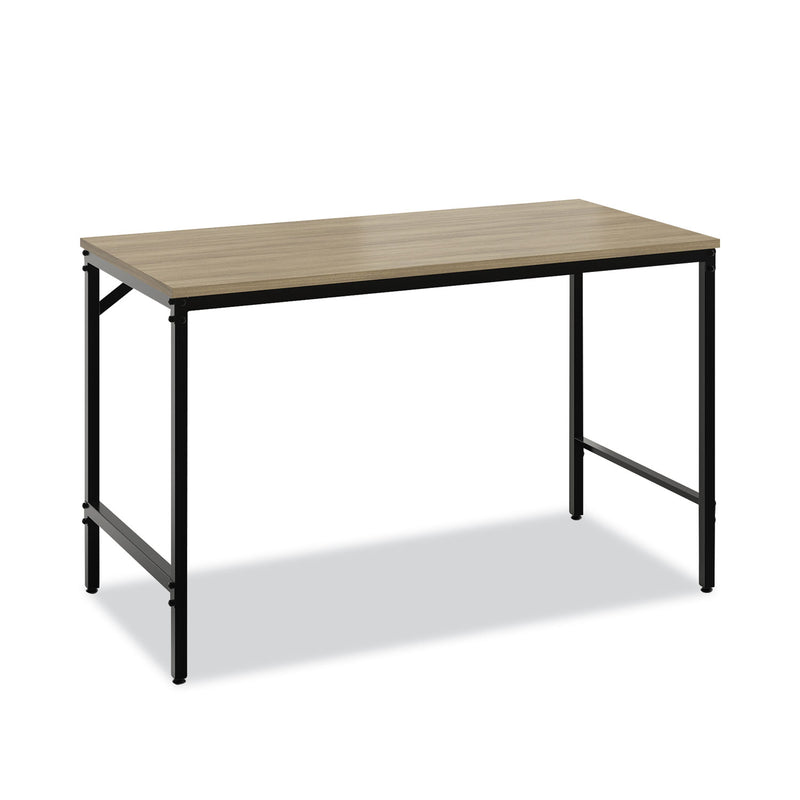 Safco Simple Work Desk, 45.5" x 23.5" x 29.5", Walnut