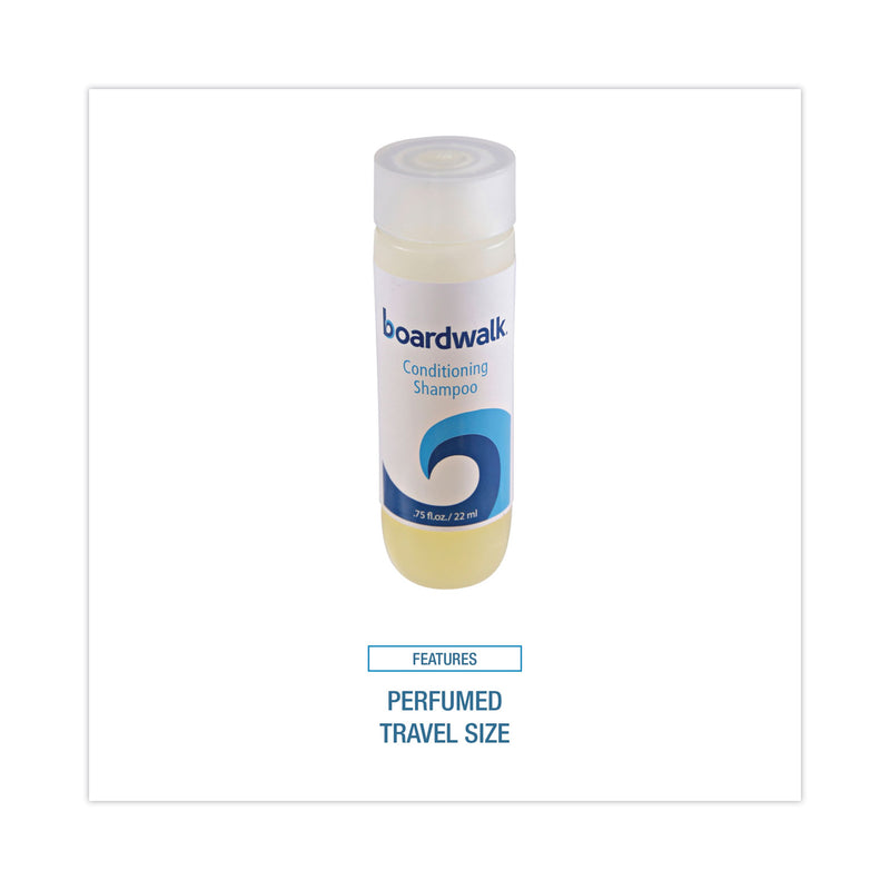 Boardwalk Conditioning Shampoo, Floral Fragrance, 0.75 oz. Bottle, 288/Carton