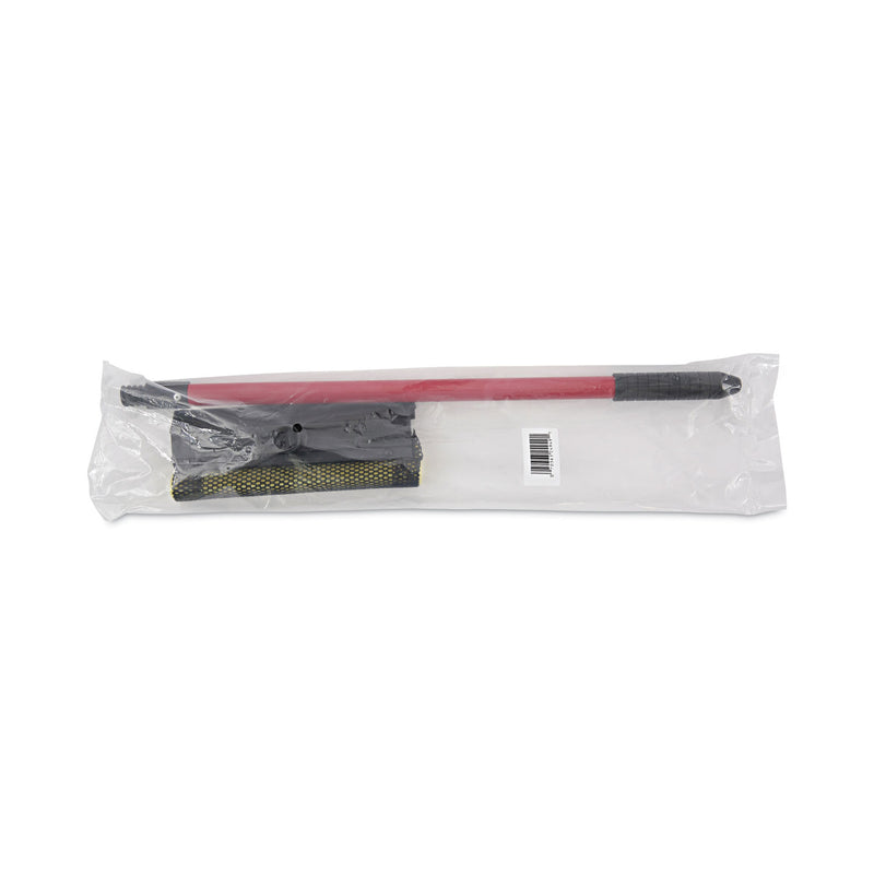 Boardwalk General-Duty Squeegee, 8" Wide Blade, Black/Red, 21" Handle