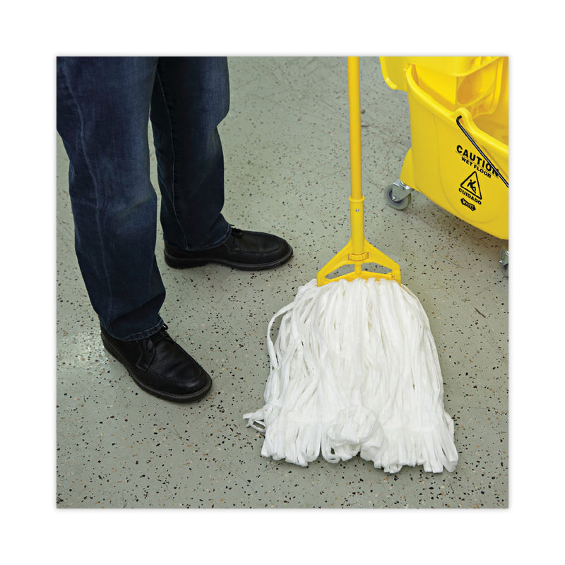 Boardwalk Mop Head, Looped, Enviro Clean With Tailband, Large, White, 12/Carton