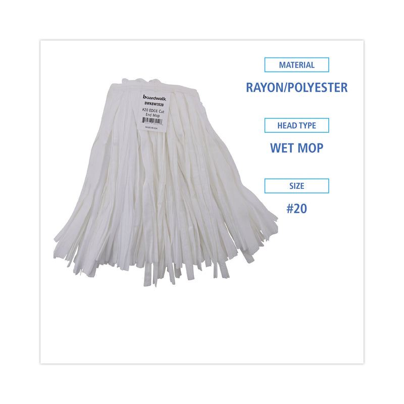 Boardwalk Nonwoven Cut End Edge Mop, Rayon/Polyester,