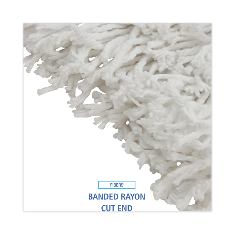 Boardwalk Banded Rayon Cut-End Mop Heads,