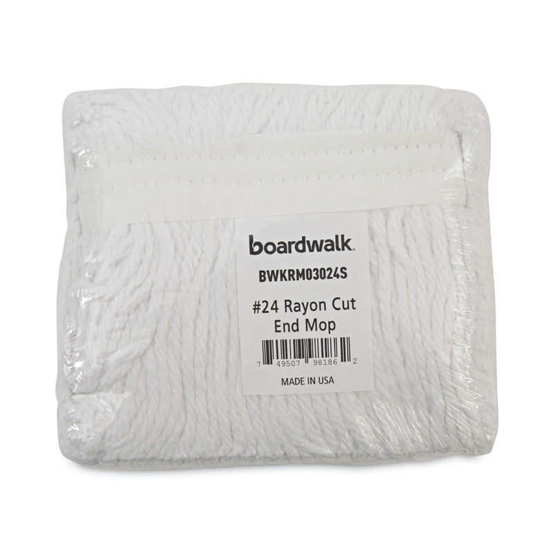 Boardwalk Banded Rayon Cut-End Mop Heads,