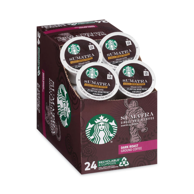 Starbucks Sumatra Coffee K-Cups, Sumatran, K-Cup, 24/Box