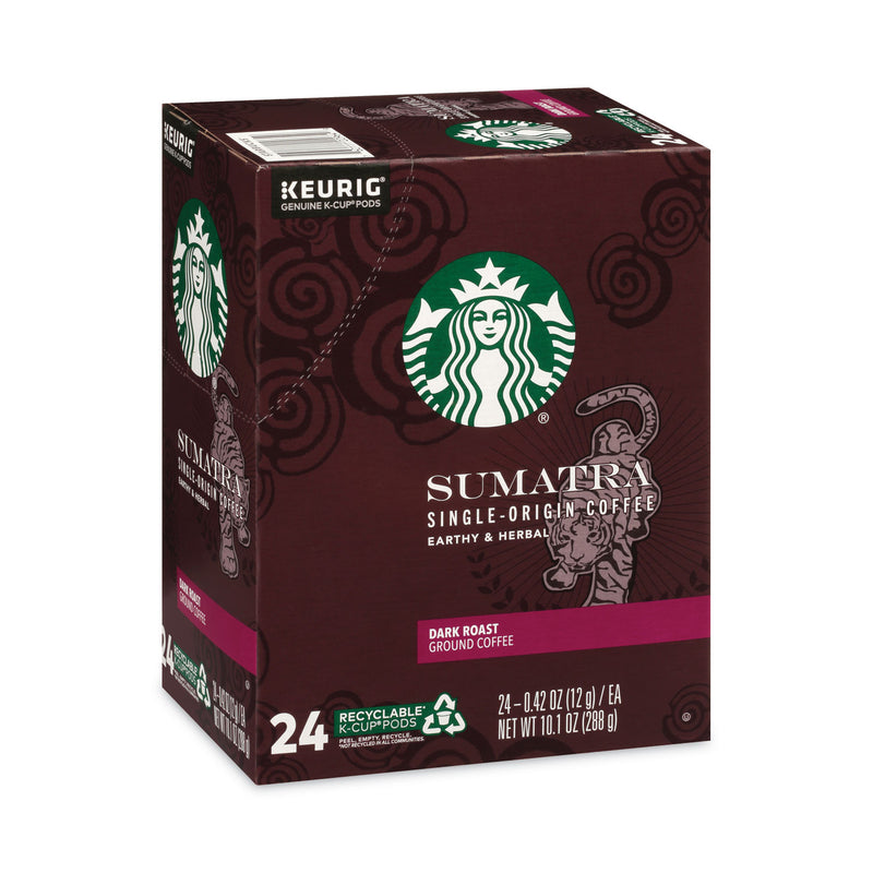 Starbucks Sumatra Coffee K-Cups, Sumatran, K-Cup, 24/Box