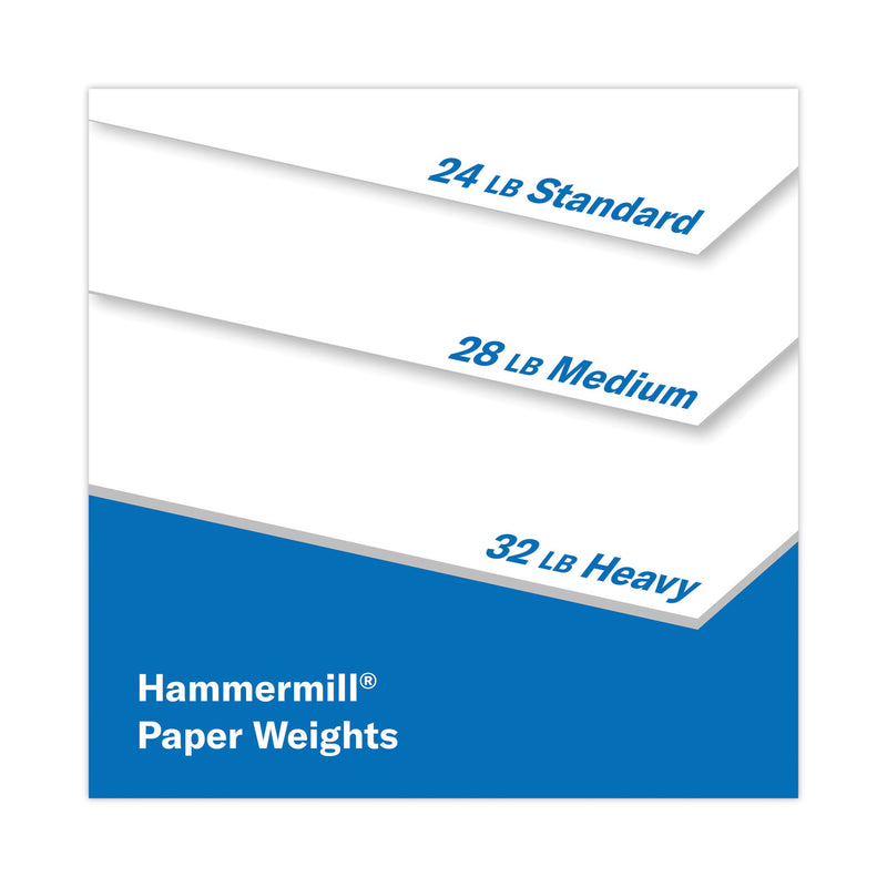 Hammermill Premium Color Copy Print Paper, 100 Bright, 28 lb Bond Weight, 12 x 18, Photo White, 500/Ream