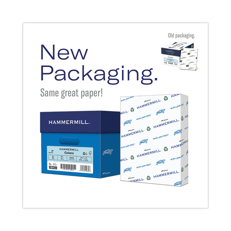 Hammermill Colors Print Paper, 20 lb Bond Weight, 8.5 x 11, Gray, 500 Sheets/Ream, 10 Reams/Carton