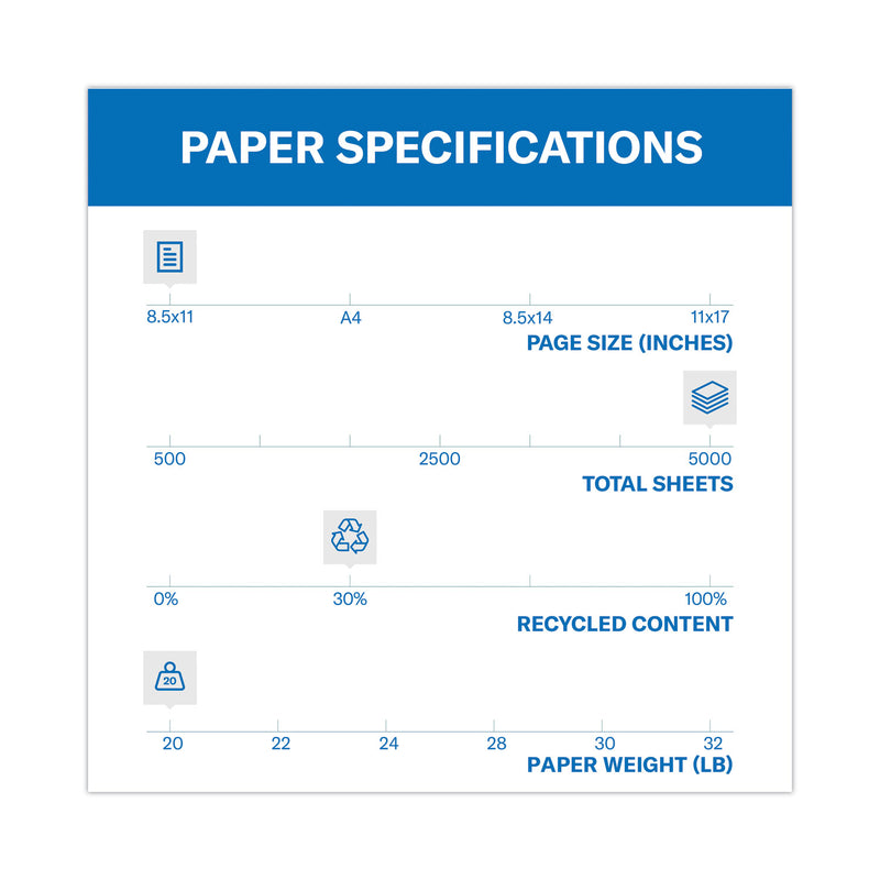 Hammermill Colors Print Paper, 20 lb Bond Weight, 8.5 x 11, Gray, 500 Sheets/Ream, 10 Reams/Carton