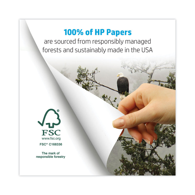 HP Papers Office20 Paper, 92 Bright, 20 lb Bond Weight, 8.5 x 11, White, 2, 500/Carton