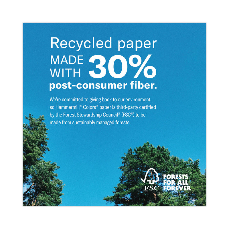 Hammermill Colors Print Paper, 20 lb Bond Weight, 8.5 x 11, Gray, 500 Sheets/Ream, 10 Reams/Carton