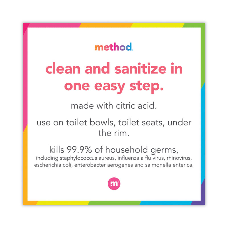 Method Antibacterial Toilet Cleaner, Spearmint, 24 oz Bottle, 6/Carton