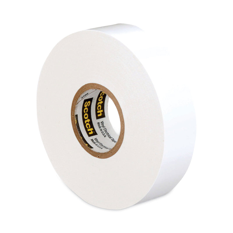 3M Scotch 35 Vinyl Electrical Color Coding Tape, 3" Core, 0.75" x 66 ft, White