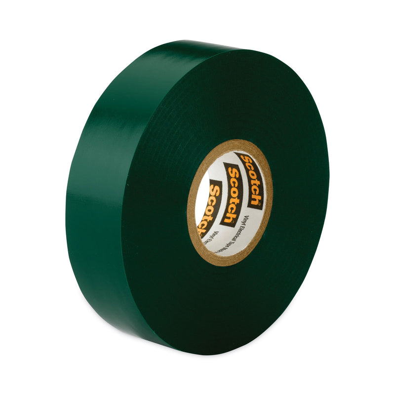 3M Scotch 35 Vinyl Electrical Color Coding Tape, 3" Core, 0.75" x 66 ft, Green