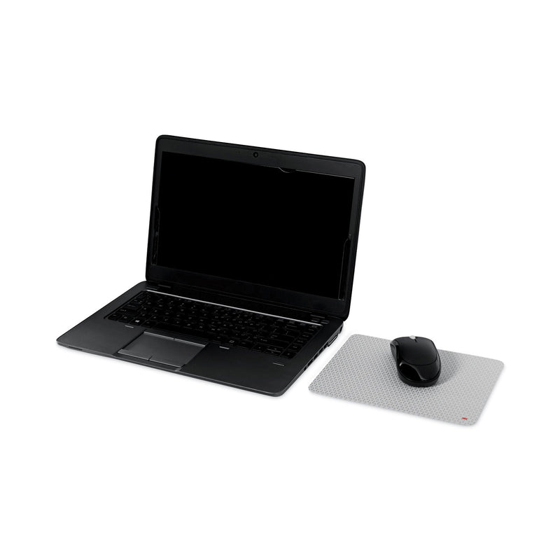 3M Precise Mouse Pad with Nonskid Repositionable Adhesive Back, 8.5 x 7, Bitmap Design