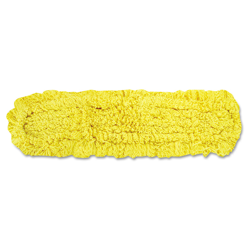 Rubbermaid Trapper Commercial Dust Mop, Looped-end Launderable, 5" x 48", Yellow