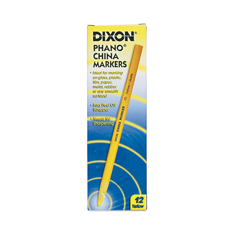 Dixon China Marker, Yellow, Dozen