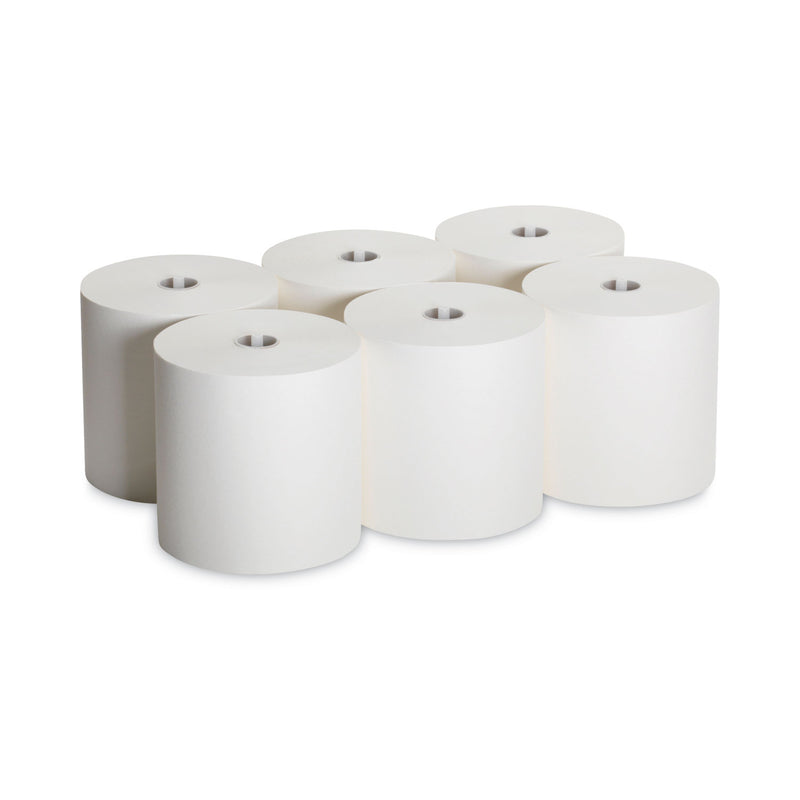Georgia Pacific Hardwound Roll Paper Towel, Nonperforated, 7.87" x 1,000 ft, White, 6 Rolls/Carton