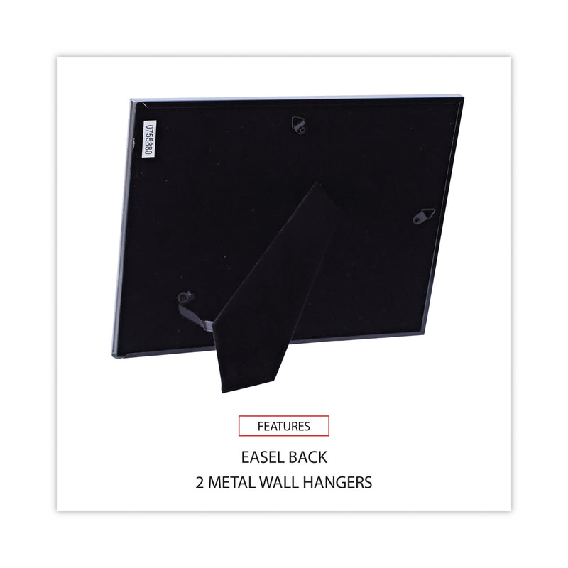Universal Metal Photo Frame, Aluminum, 8.5 x 11, Black