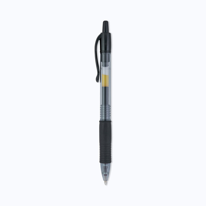 Pilot G2 Premium Gel Pen, Retractable, Extra-Fine 0.5 mm, Black Ink, Smoke Barrel, Dozen