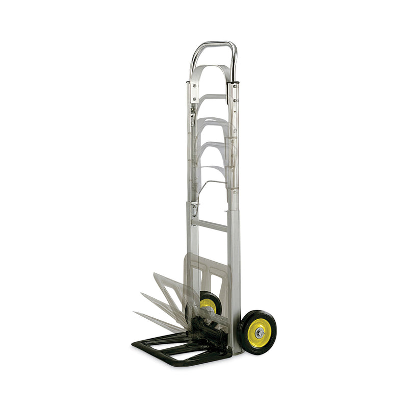 Safco HideAway Aluminum Hand Truck, 250 lb Capacity, 15.5 x 16.5 x 43.5, Aluminum