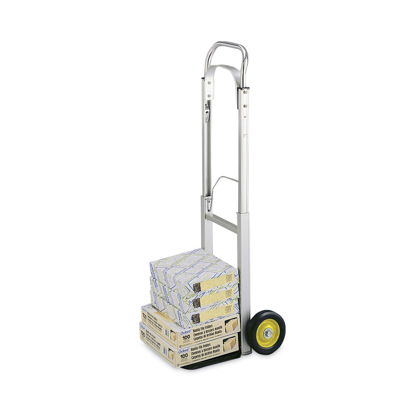 Safco HideAway Aluminum Hand Truck, 250 lb Capacity, 15.5 x 16.5 x 43.5, Aluminum