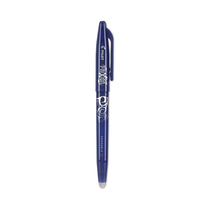 Pilot FriXion Ball Erasable Gel Pen, Stick, Fine 0.7 mm, Blue Ink, Blue Barrel