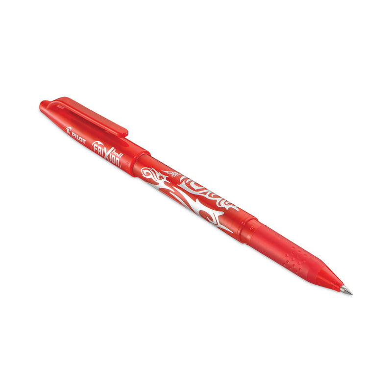 Pilot FriXion Ball Erasable Gel Pen, Stick, Fine 0.7 mm, Red Ink, Red Barrel