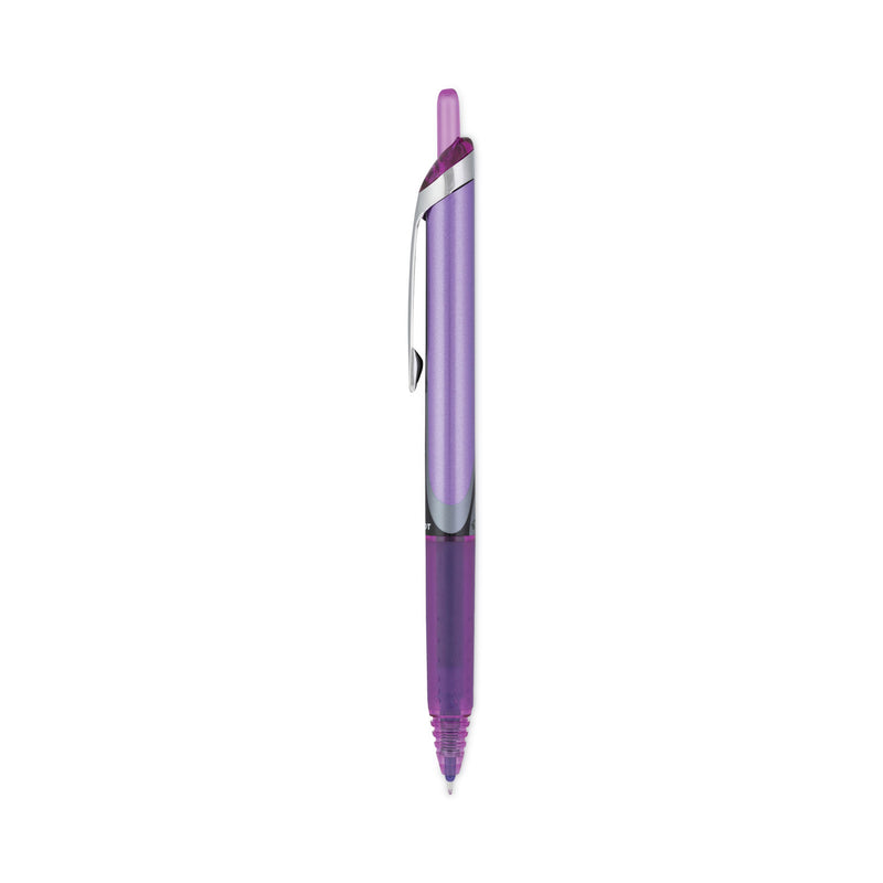 Pilot Precise V7RT Roller Ball Pen, Retractable, Fine 0.7 mm, Purple Ink, Purple Barrel