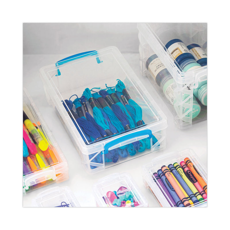 Advantus Super Stacker Pencil Box, Plastic, 8.25 x 3.75 x 1.5, Clear | Bulk Order of 2 Each