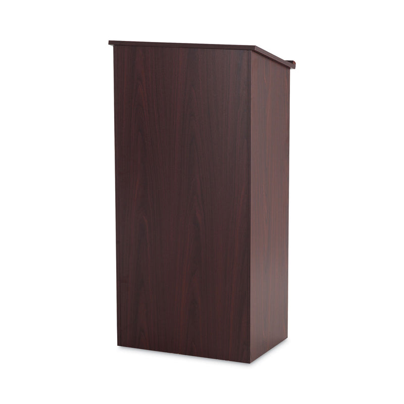 Safco Stand-Up Lectern, 23 x 15.75 x 46, Mahogany