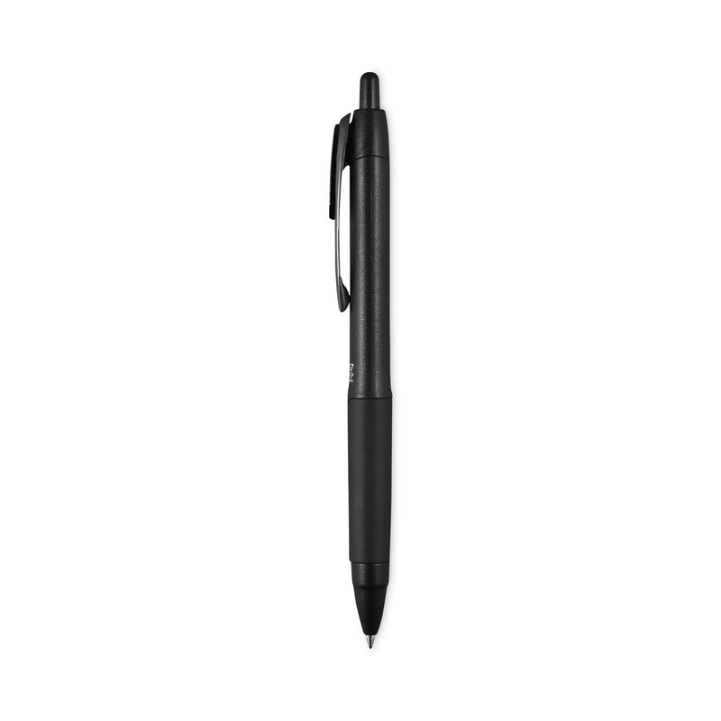 uniball 207 Plus+ Gel Pen, Retractable, Medium 0.7 mm, Black Ink, Black Barrel, 36/Pack