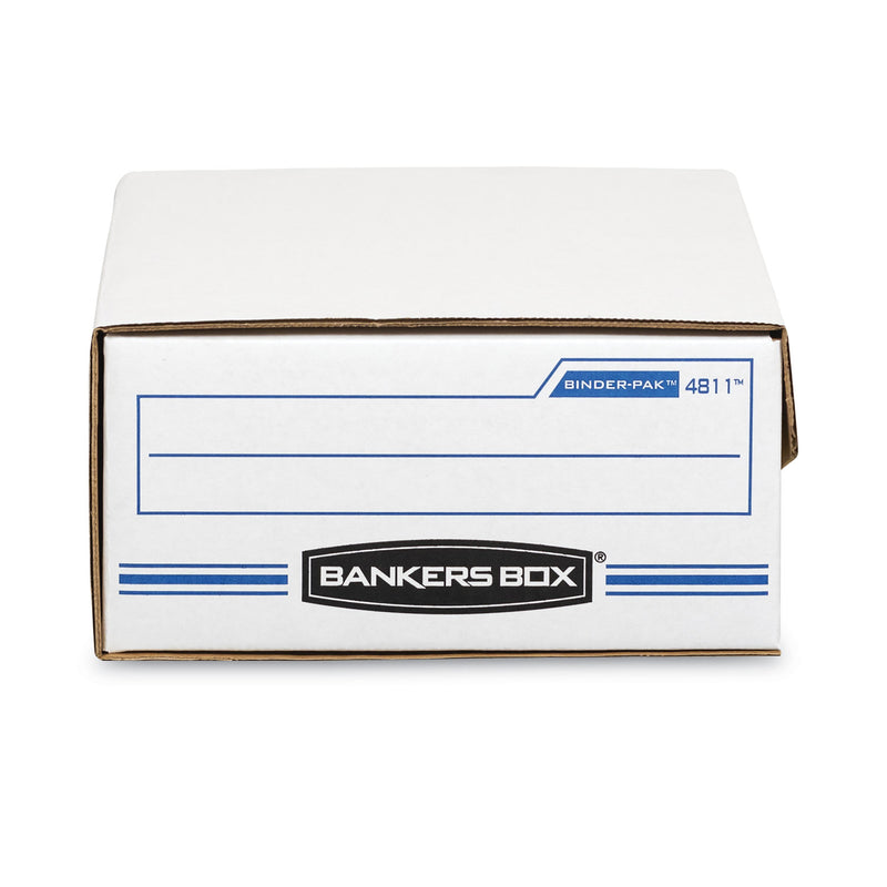 Bankers Box LIBERTY BINDER-PAK, Letter Files, 9.13" x 11.38" x 4.38", White/Blue