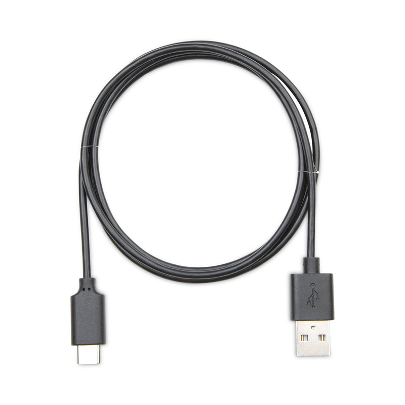 JENSEN USB-A to USB-C Cable, 3 ft, Black