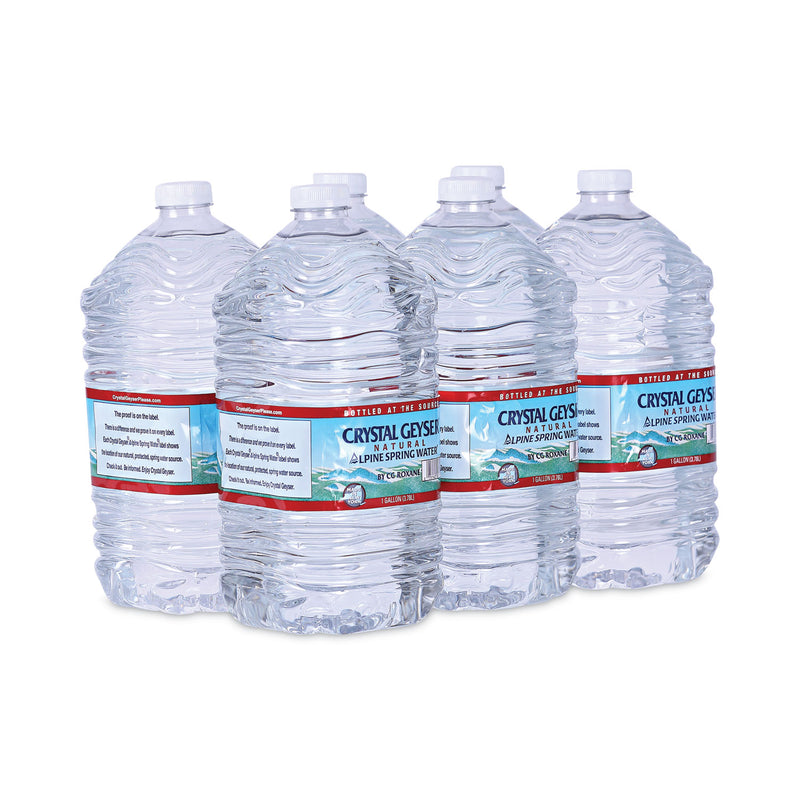 Crystal Geyser Alpine Spring Water, 1 Gal Bottle, 6/Case, 48 Cases/Pallet