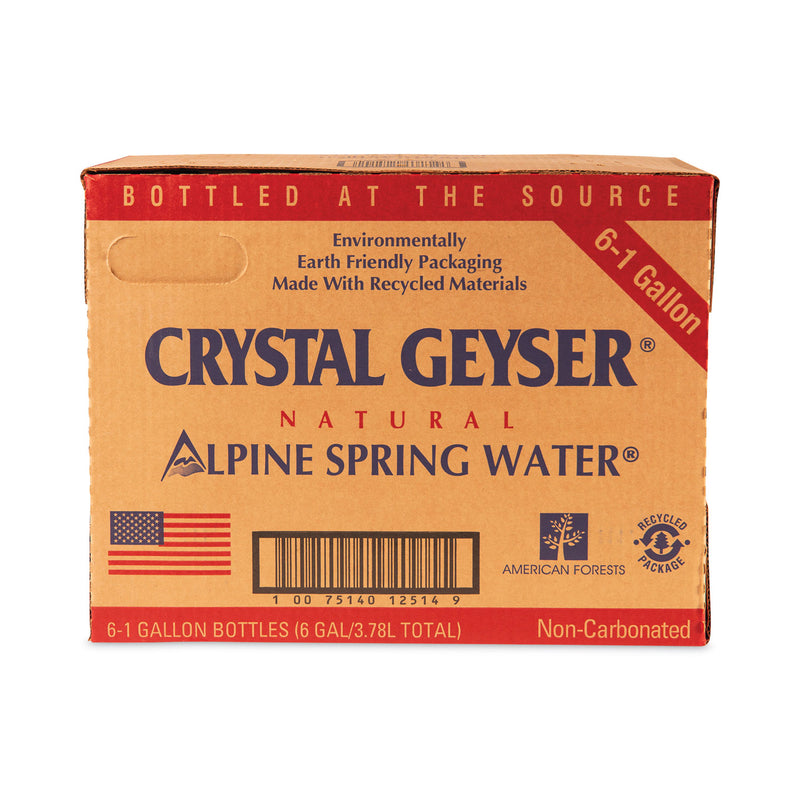 Crystal Geyser Alpine Spring Water, 1 Gal Bottle, 6/Case, 48 Cases/Pallet